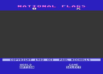 National Flags atari screenshot