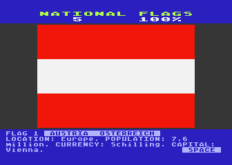 National Flags atari screenshot