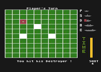 Naval Battle atari screenshot