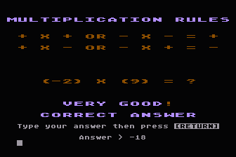 Negative Number Operations