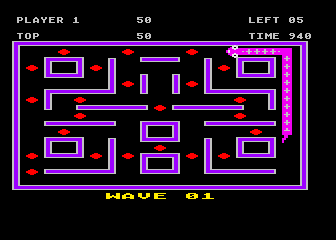 Nibbler atari screenshot