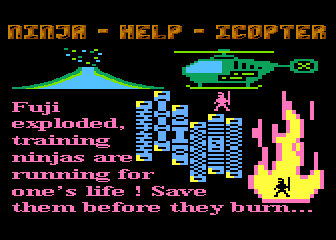 Ninja-Help-Icopter atari screenshot