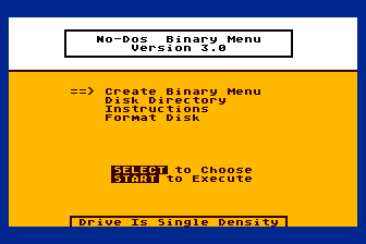 No-DOS Binary Menu — screenshot 1