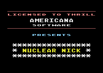 Nuclear Nick atari screenshot