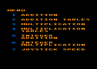 Number Blast atari screenshot