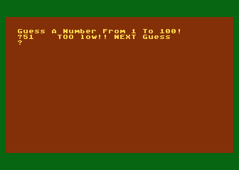 Number Games atari screenshot