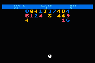 Number Invasion atari screenshot