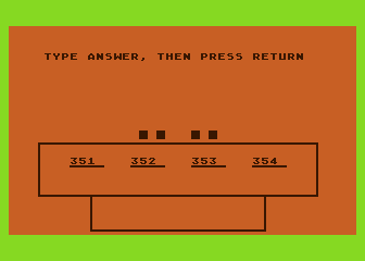 Number Sequence atari screenshot