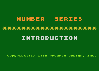 Number Series atari screenshot
