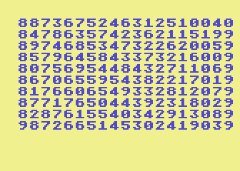 Number Series atari screenshot