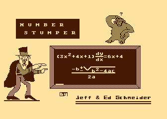 Number Stumper atari screenshot