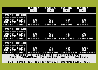 Number Stumper atari screenshot