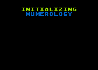 Numerology atari screenshot