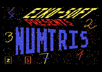 Numtris atari screenshot