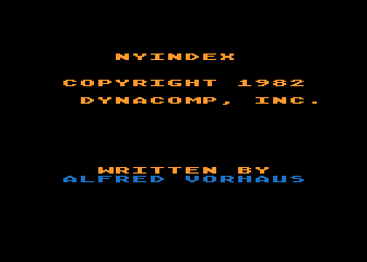 NYIndex atari screenshot