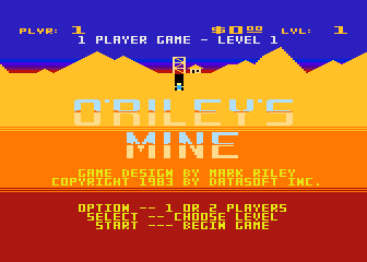 O'Riley's Mine atari screenshot