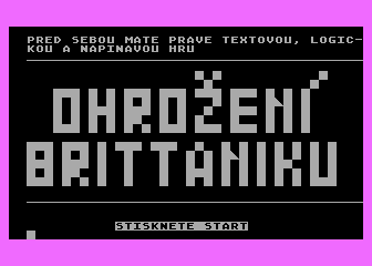 Ohrožení Brittaniku atari screenshot