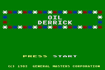 Oil Derrick atari screenshot