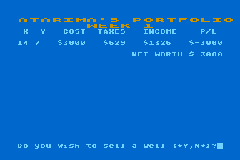 Oil Wells atari screenshot