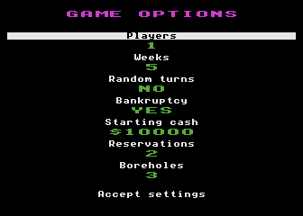 Oilgame Deluxe atari screenshot