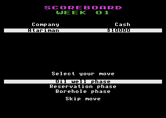 Oilgame Deluxe atari screenshot
