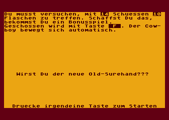 Old-Surehand atari screenshot
