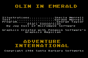 Olin in Emerald atari screenshot