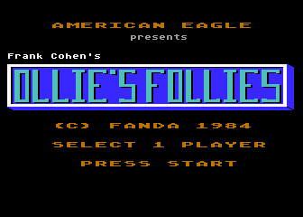 Ollie's Follies atari screenshot