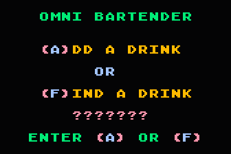 Omni Bartender atari screenshot
