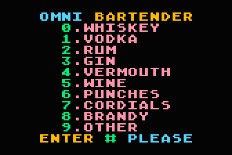Omni Bartender atari screenshot