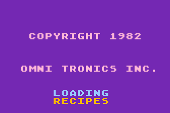 Omni Recipe File atari screenshot