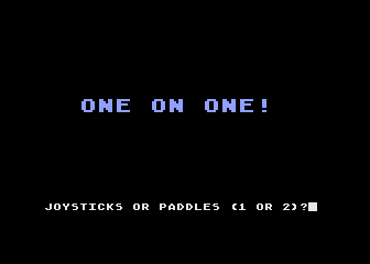 One on One atari screenshot