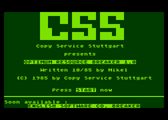 Optimum Resource Breaker 1.0 atari screenshot