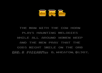 Orb atari screenshot