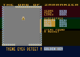 Orb of Zarramier (The) atari screenshot
