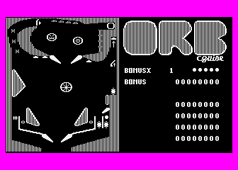 Orb Pinball atari screenshot