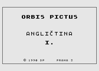 Orbis Pictus - Anglictina atari screenshot