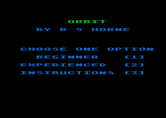 Orbit atari screenshot
