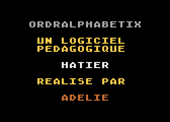 Ordralphabétix atari screenshot