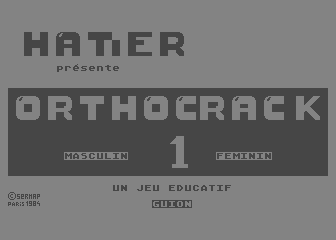 Orthocrack 1 atari screenshot