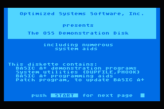 OSS Demonstration Disk — screenshot 1
