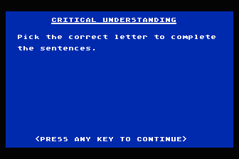 Our Weird and Wacky World - Critical Reading Program - Reading with Critical Understanding atari screenshot