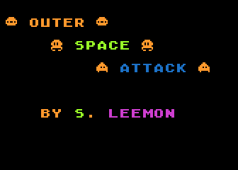 Outer Space Attack atari screenshot