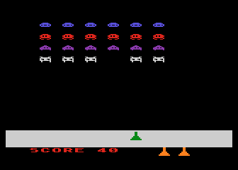 Outer Space Attack atari screenshot