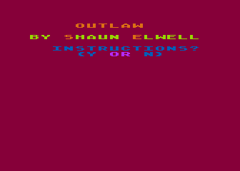 Outlaw atari screenshot