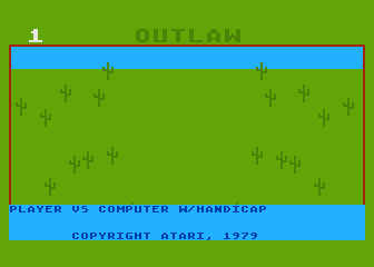 Outlaw / Howitzer atari screenshot