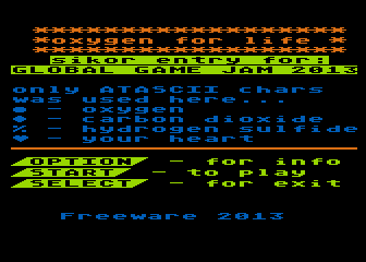 Oxygen for Life atari screenshot