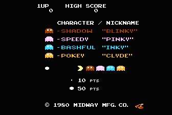 Pac-Man Arcade atari screenshot