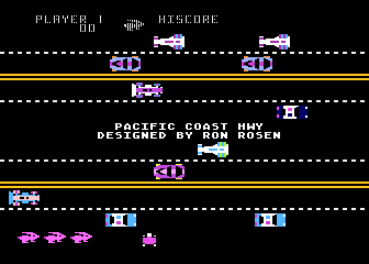 Pacific Coast Highway atari screenshot