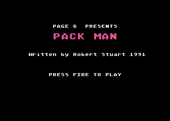 Pack Man atari screenshot